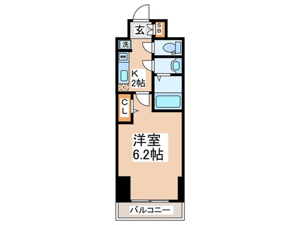 ﾌﾟﾚｻﾝｽ塚本ｱｸﾐﾘｵﾝ(1307)の物件間取画像